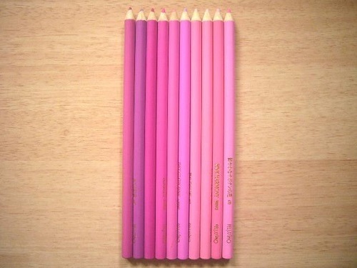 フェリシモ500色の色鉛筆461-470カラーチャート: 画材とおしゃべり